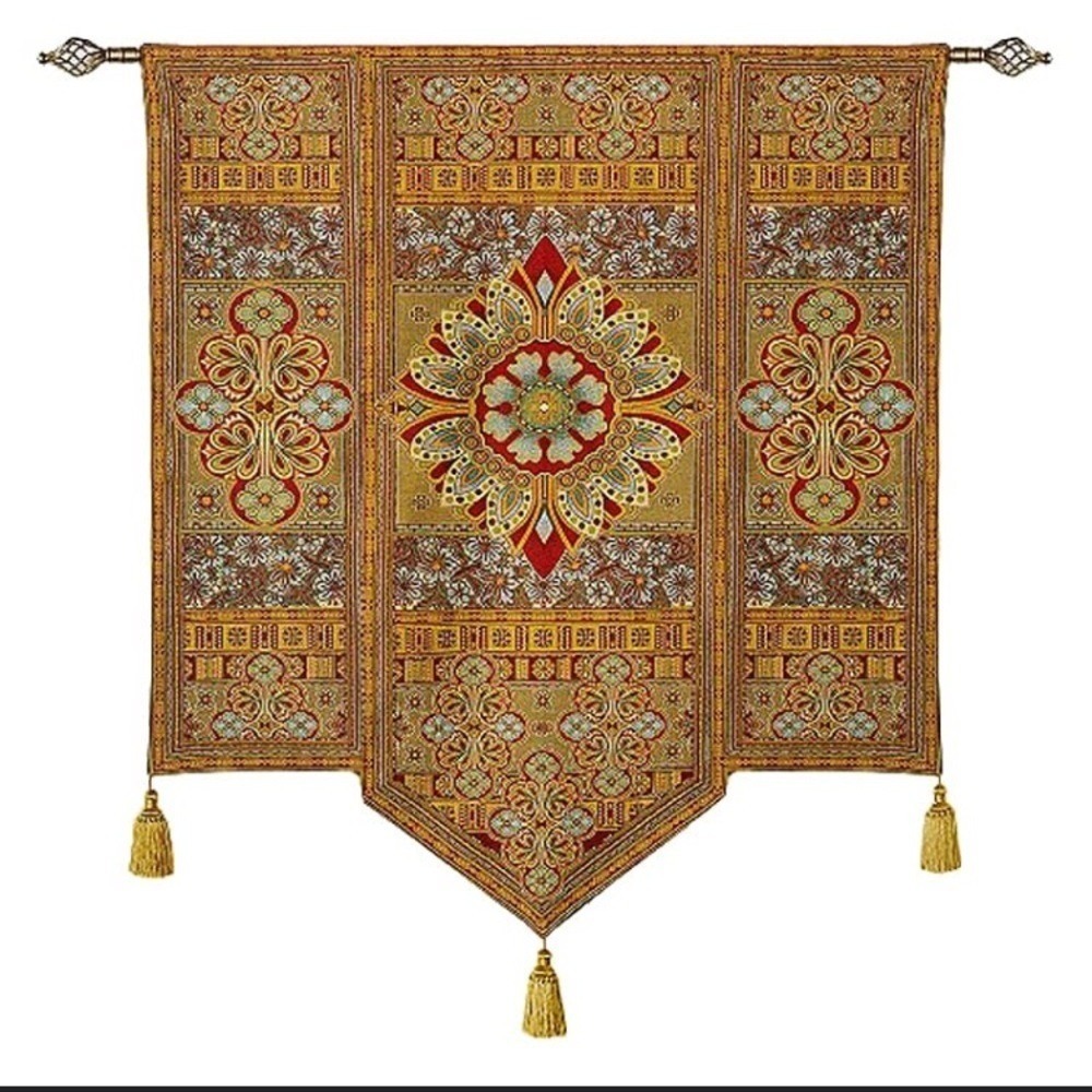Aubelin Tapestry Moroccan Style I Fine Art Tapestry Wall Hanging size‎ 54"x64"
